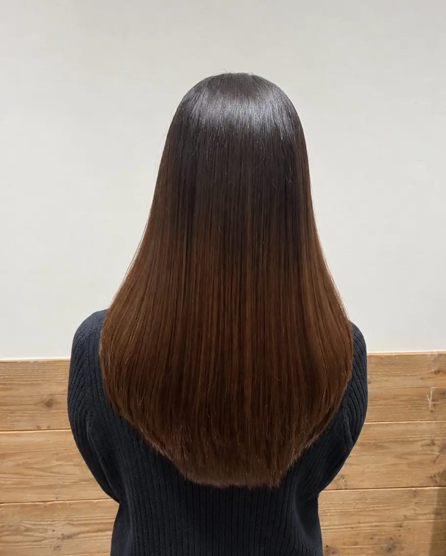 ロング 髪質改善 レイヤーカット ローレイヤー トリートメント カット トリートメント 林 彩香のヘアスタイル