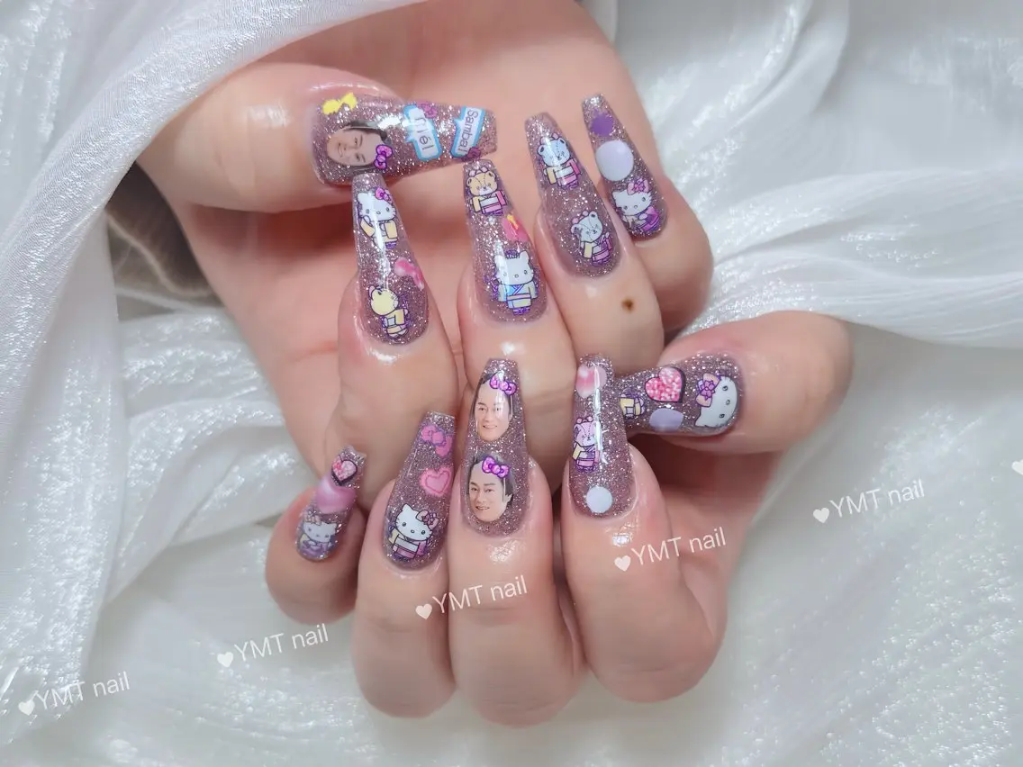 ネイル 長さ出し フットネイル ジェルネイル 韓国ネイル マグネットネイル ハンドネイル YMT NailStudioのネイルデザイン