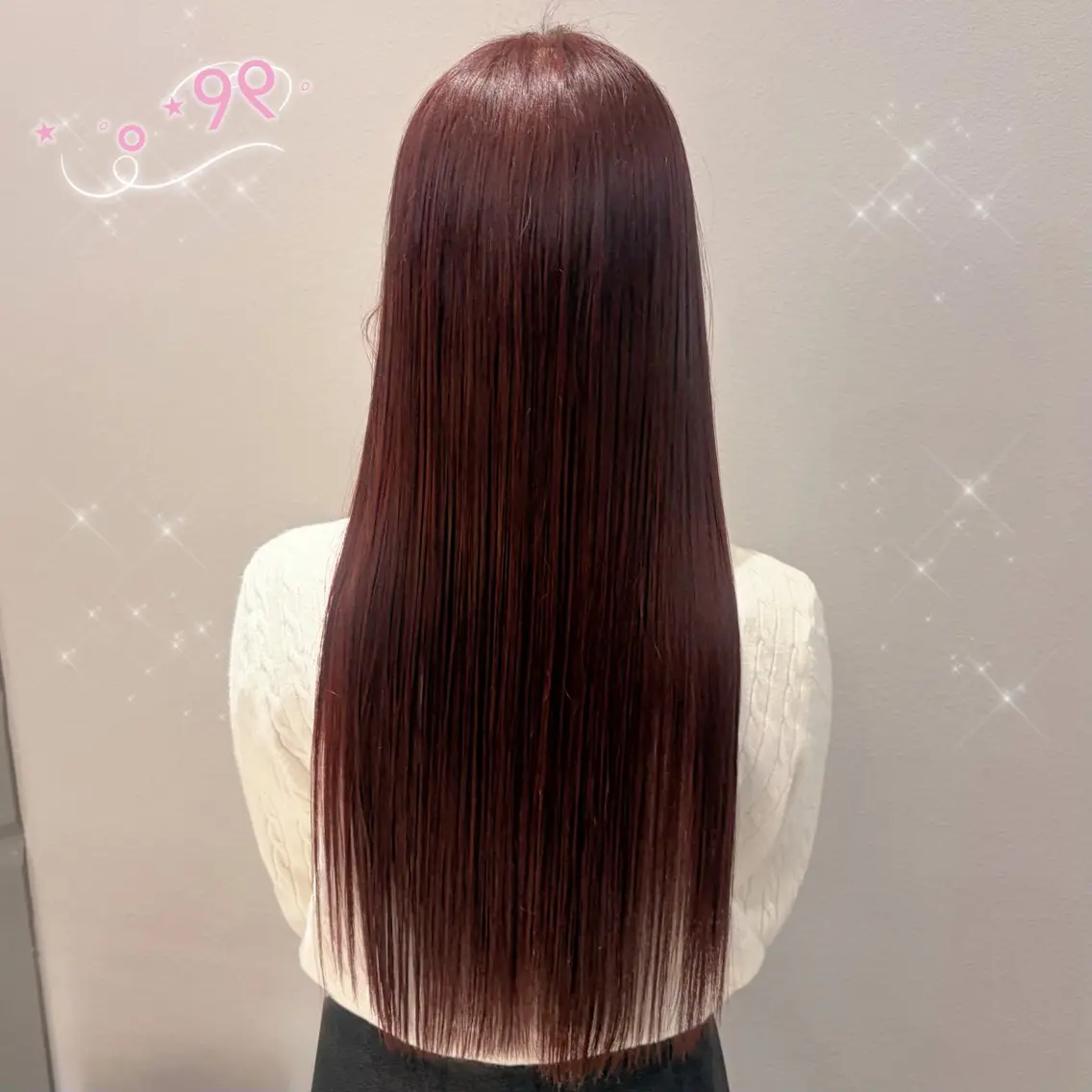 ロング カラー ブリーチ ブラウンカラー ダブルカラー ブリーチなしカラー レッドカラー カット ヘアカラー 顔周り/ガーリー /ヘアメ/あつはのヘアスタイル