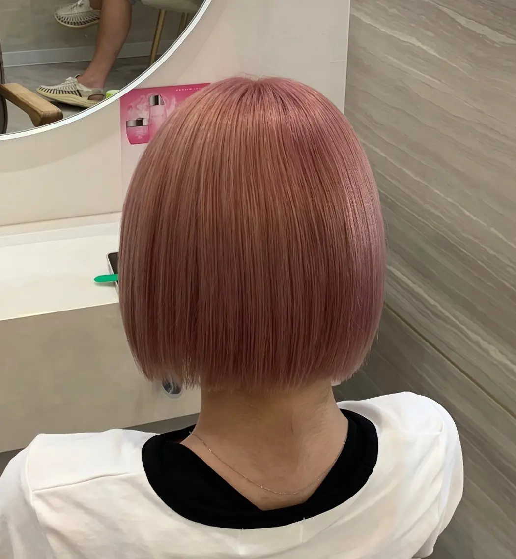 ショート カラー ヘアカラー トリートメント せいと🌟韓国風| 艶髪ストレート|大宮のヘアスタイル