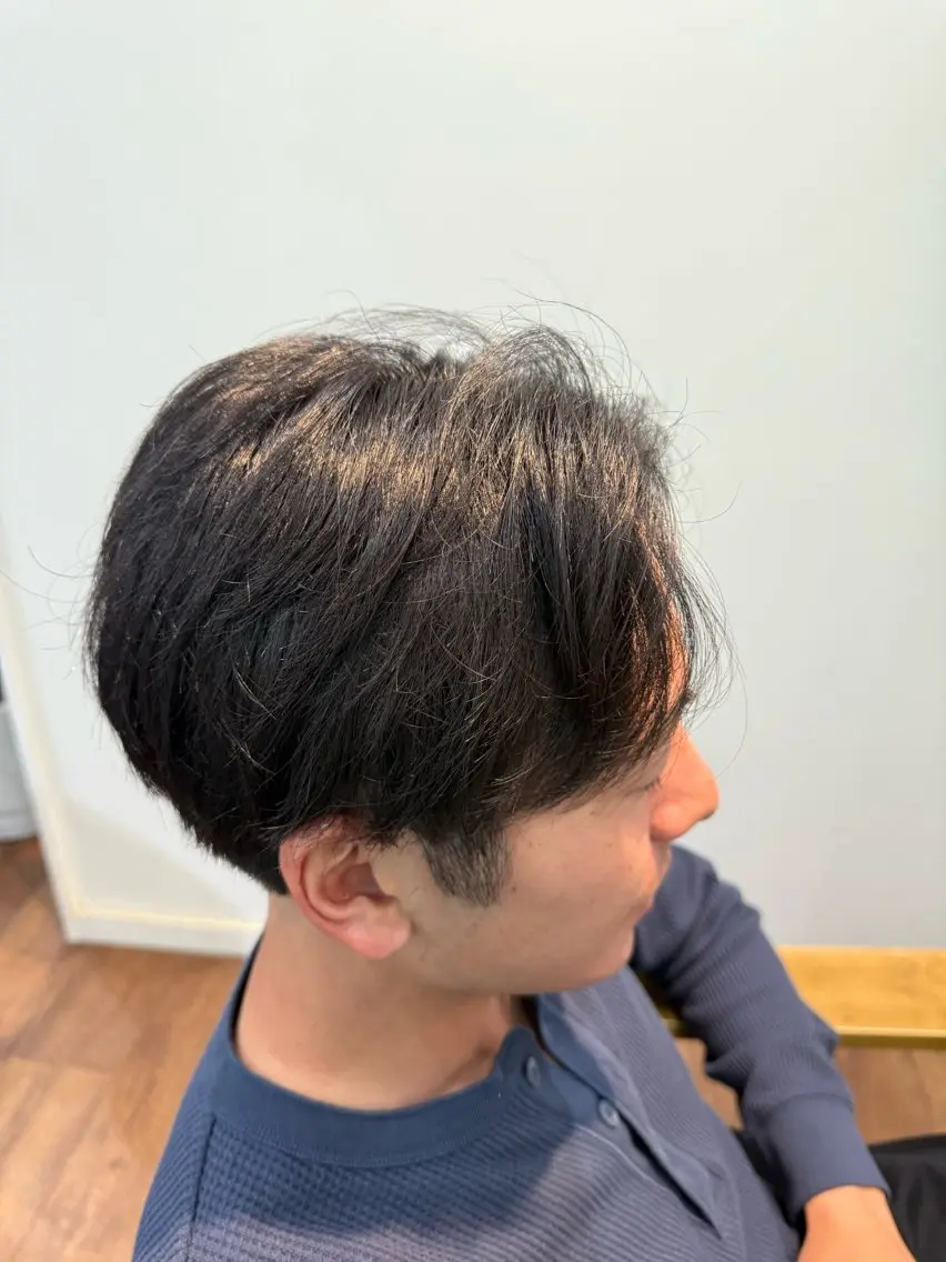 メンズ センターパート 大木悠史 メンズカット✂️のヘアスタイル