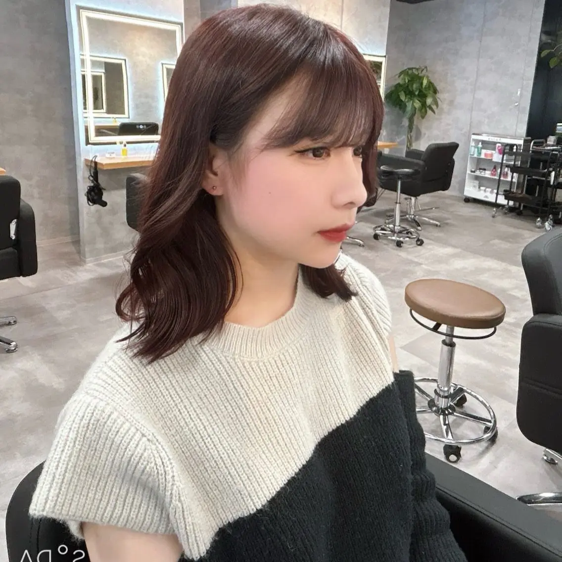 セミロング カラー ヘアアレンジ ブラウンカラー ピンクカラー ピンクブラウン ヘアカラー トリートメント ブリーチなしの達人 🌈KAITOのヘアスタイル