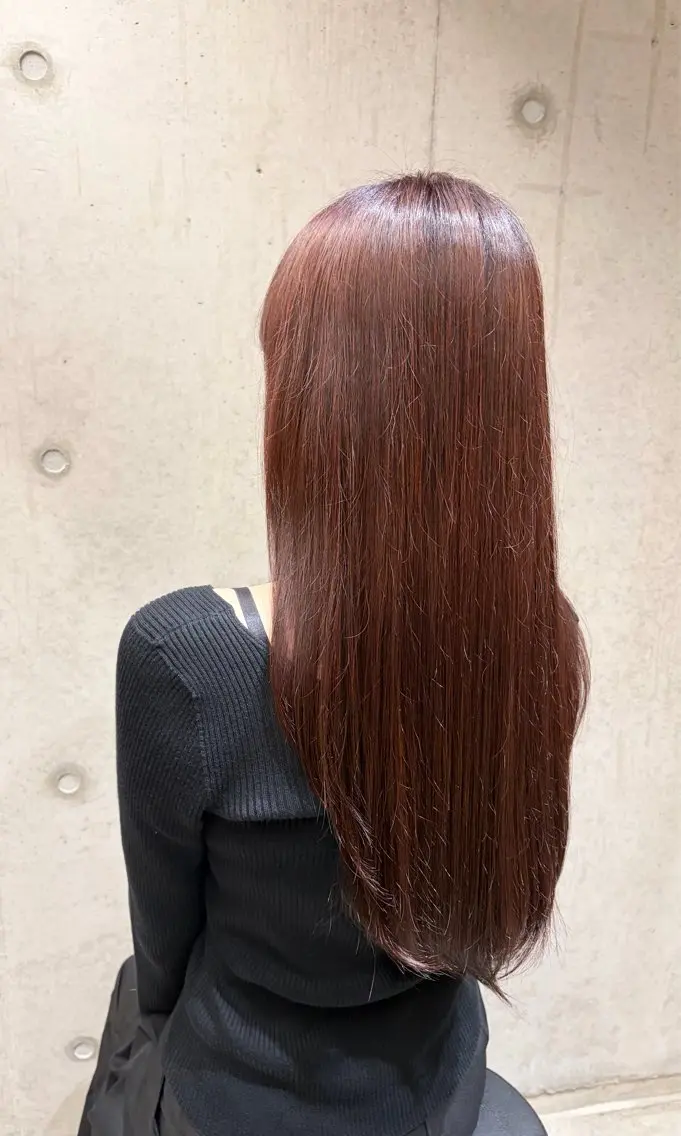 ロング ヘアカラー トリートメント 中尾 妃萌那のヘアスタイル