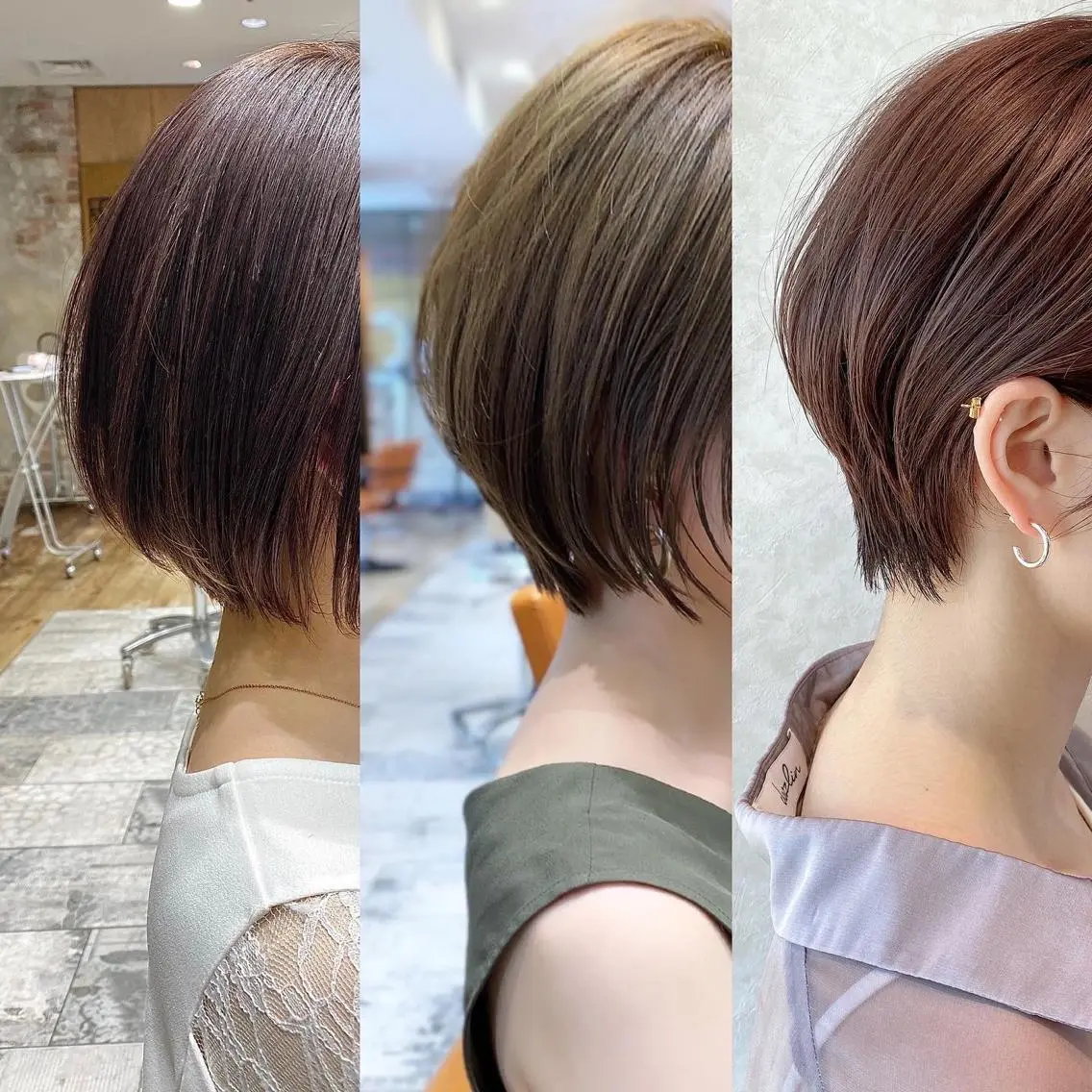 ショート 切りっぱなしボブ ショートボブ アッシュ ボブ 髪質改善 カット ヘアカラー トリートメント ショート、ボブの神✨ 峯朋也✂︎✨のヘアスタイル