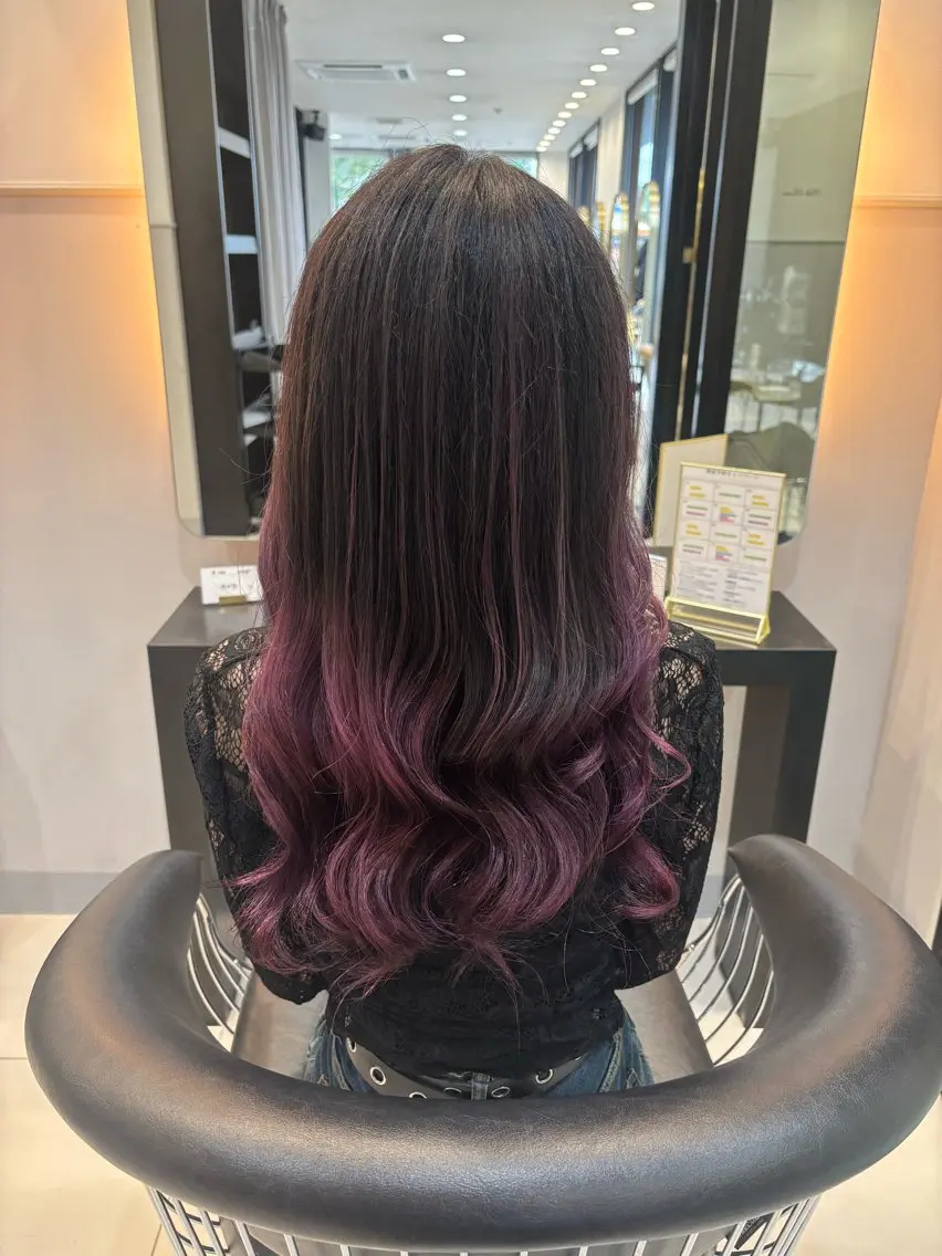 ロング ヘアカラー 池田 なな美のヘアスタイル