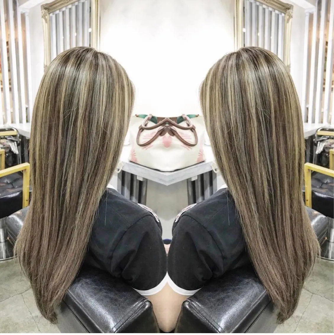 ロング カット エクステ 美魔女 美容師NAOのヘアスタイル