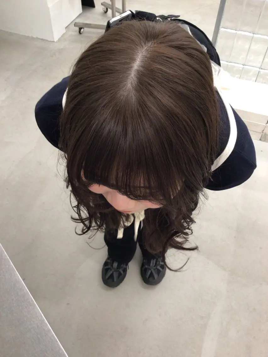 ロング カラー パーマ 透明感艶カラー/ リュウジンキョウカのヘアスタイル