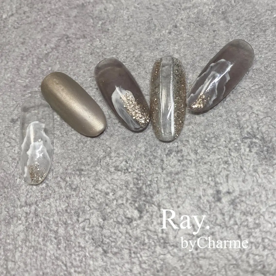 ネイル Ray. ／綺麗目ニュアンスのネイルデザイン