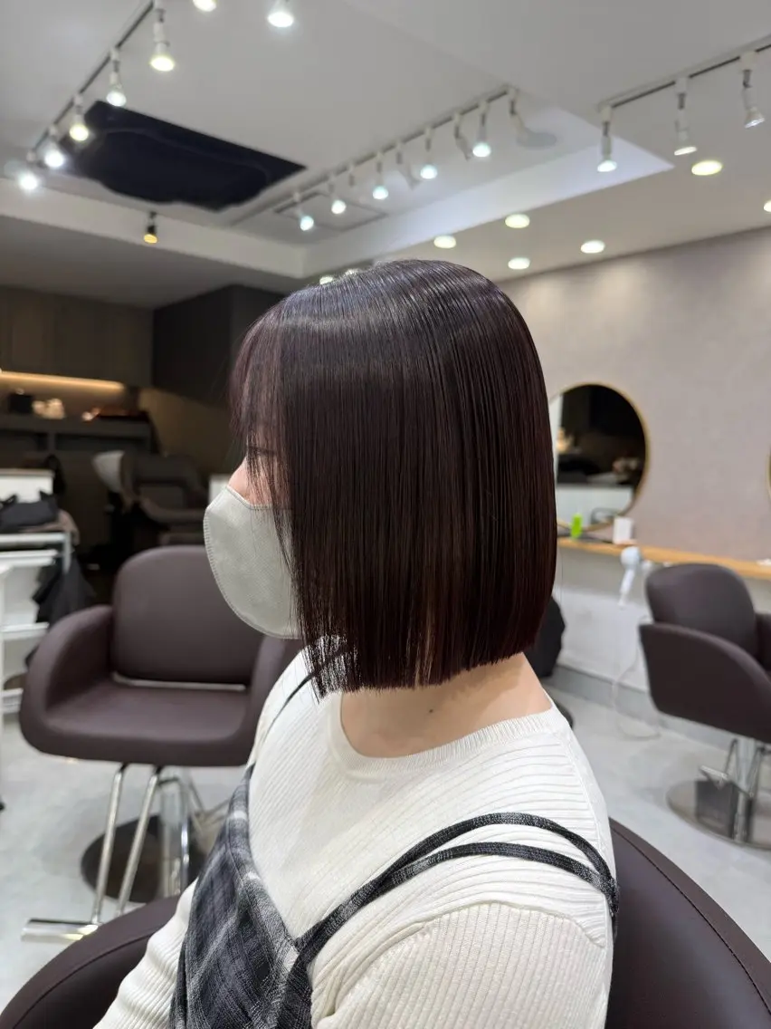 ショート カラー ヘアアレンジ ヘアカラー トリートメント ヘアセット 💗横浜美容室 💗HARUNAのヘアスタイル