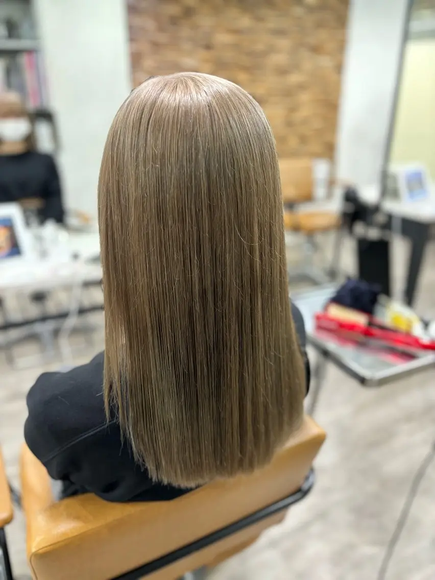 セミロング カラー カット ヘアカラー トリートメント ヘッドスパ ヘアセット ️韓国ヘア/レイヤー カット❤️Yūkaのヘアスタイル