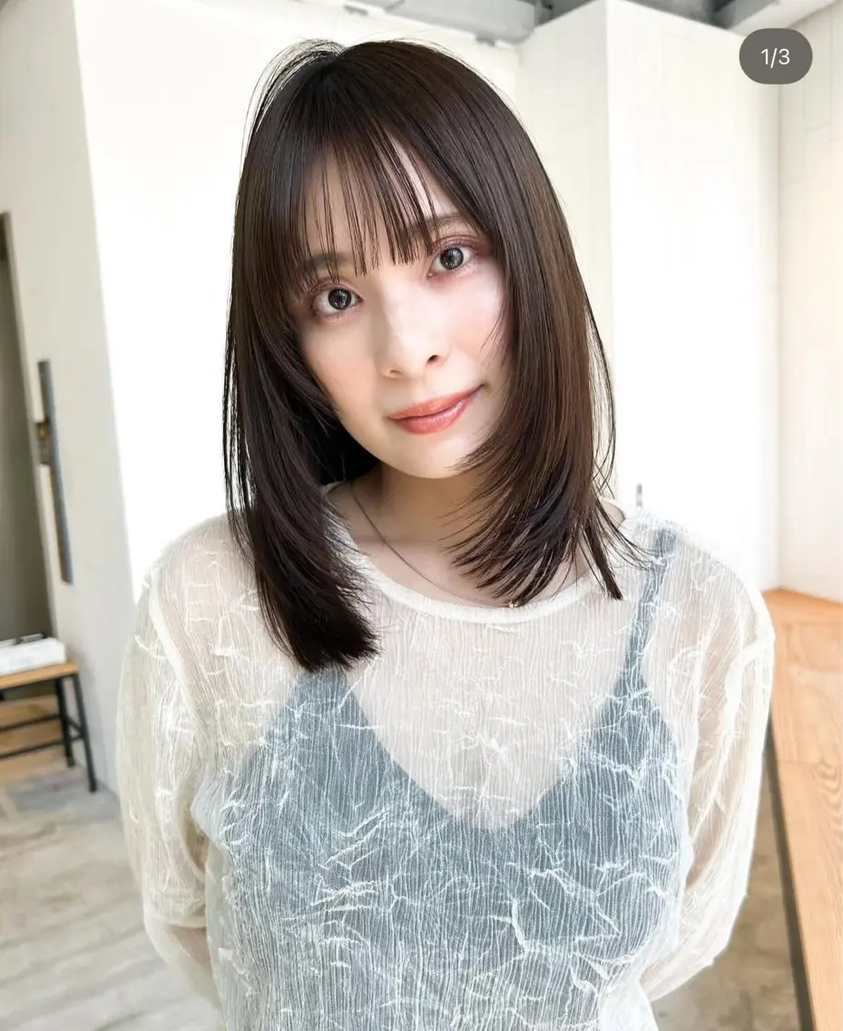 ミディアム ミディアムレイヤー レイヤーカット 🌸レイヤーカット 特化⭐️のヘアスタイル