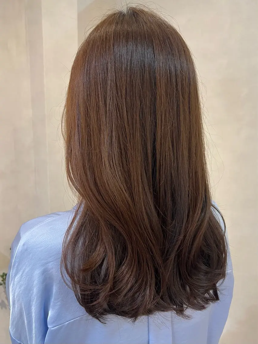 セミロング カラー ヘアアレンジ カット ヘアカラー トリートメント ヘッドスパ IVY villa Suzu.のヘアスタイル