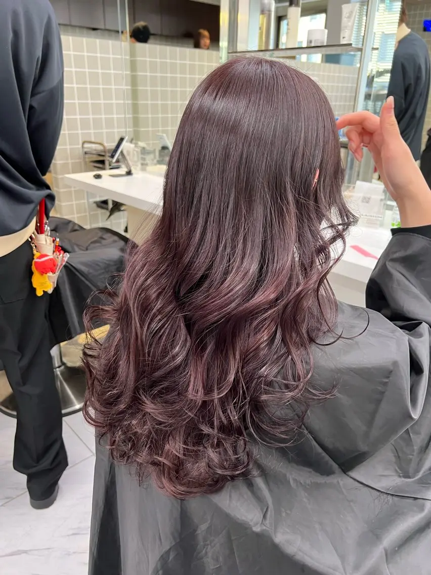 ロング カラー パーマ ヘアアレンジ メンズ 上品＆韓国風 🥀海心🥀のヘアスタイル