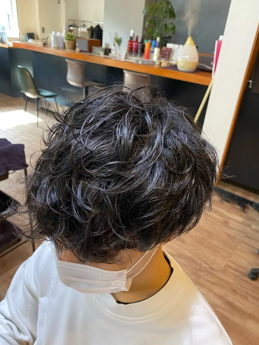 メンズ カット ヘアカラー パーマ 野呂 隼人のヘアスタイル