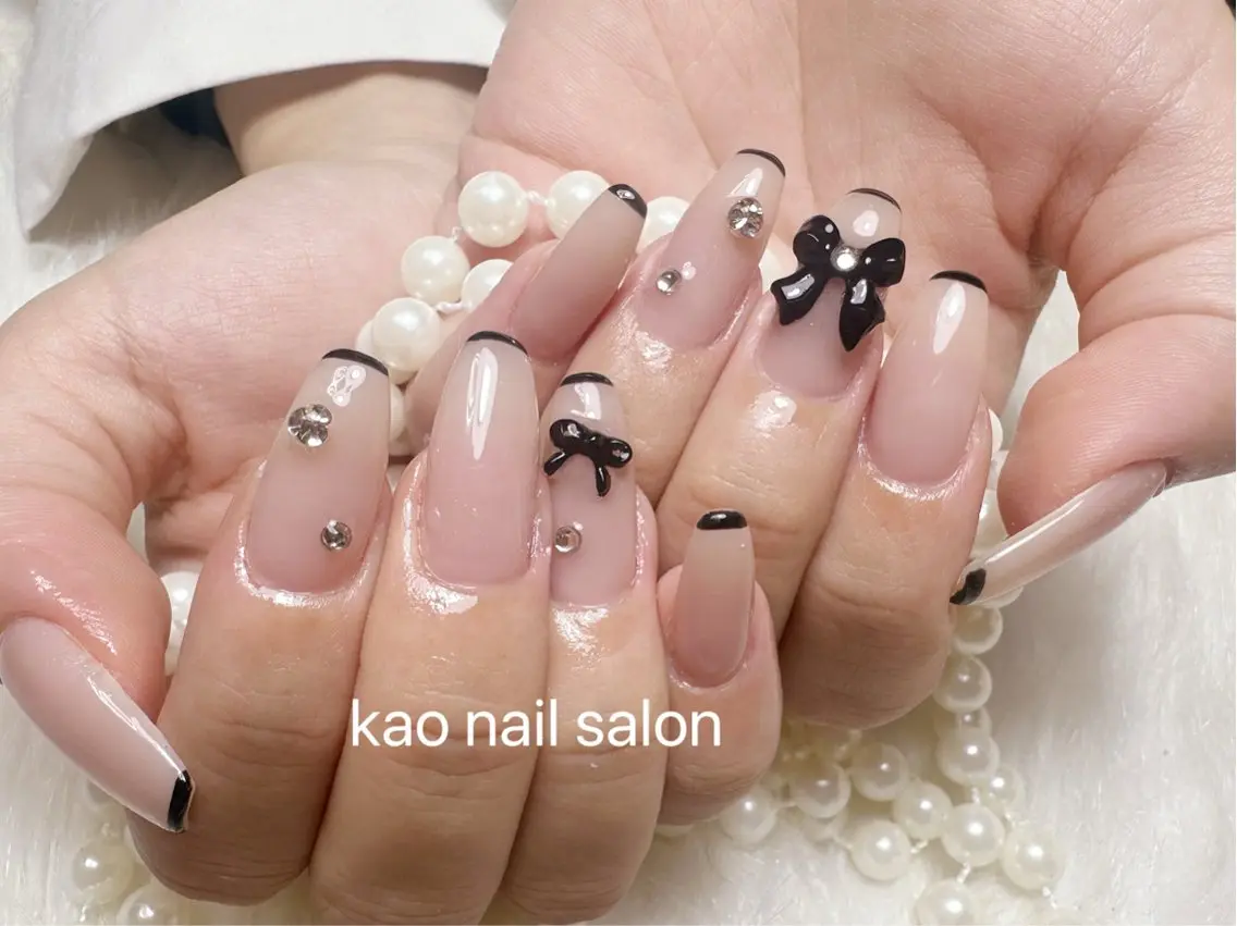 ネイル ハンドネイル kao nail マグネット/長さだしのネイルデザイン