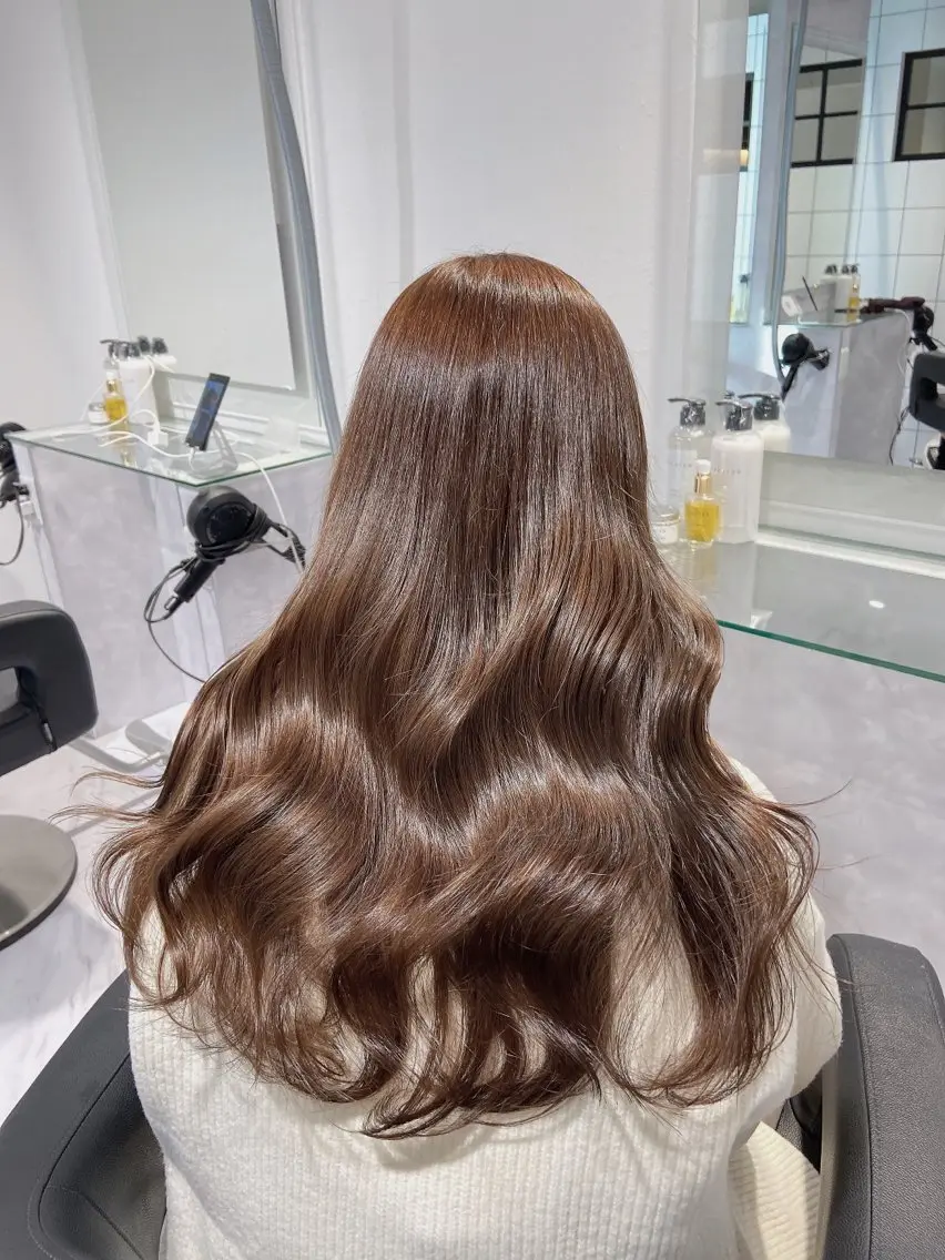 ロング カラー ヘアアレンジ メンズ センターパート特化 井上健太のヘアスタイル
