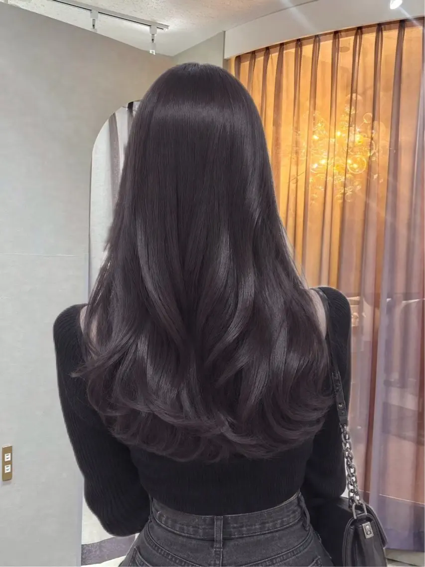 ロング 髪質改善 トリートメント カット ヘアカラー トリートメント ゆうな/レイヤー/ ラベンダー/髪質改善のヘアスタイル