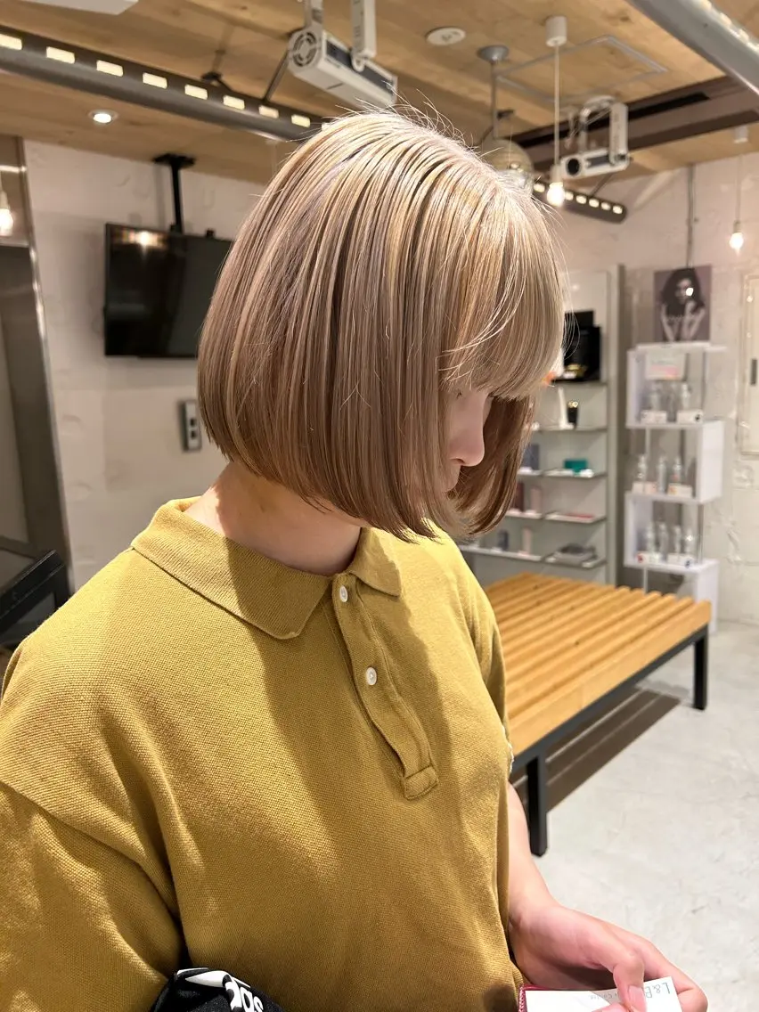 ショート カラー カット ヘアカラー トリートメント メンズ多数⚡ブリーチ 特化💚Acchonのヘアスタイル