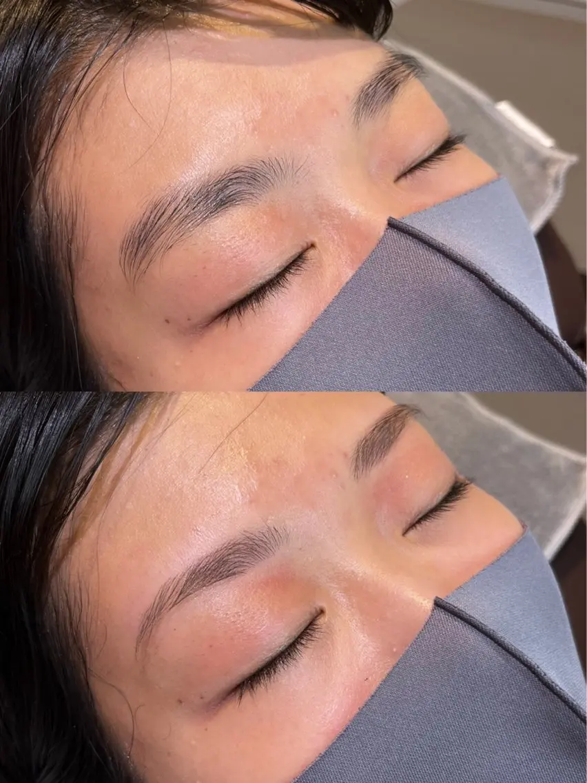 似合わせ美眉アイブロウ✒️ シールタイプのワックスで脱毛していくのでお肌のリフトアップ⭐️の写真