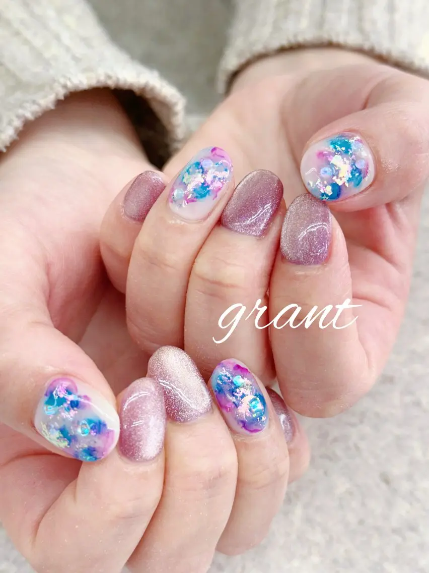 ネイル ニュアンスネイル 冬ネイル nailsalon grantのネイルデザイン