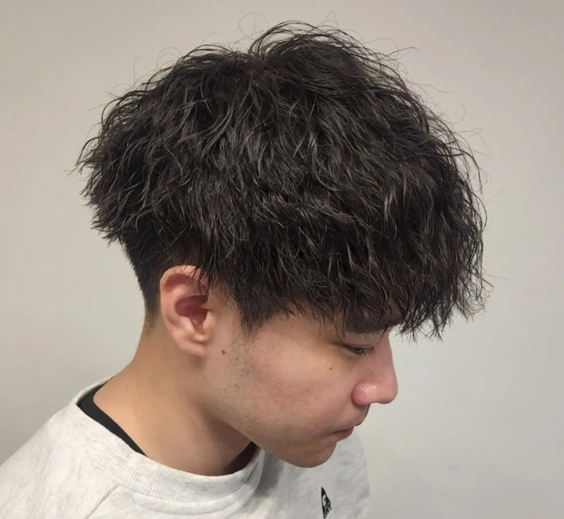 メンズ パーマ ショート 【イケメン風パーマ】 SHOFYのヘアスタイル
