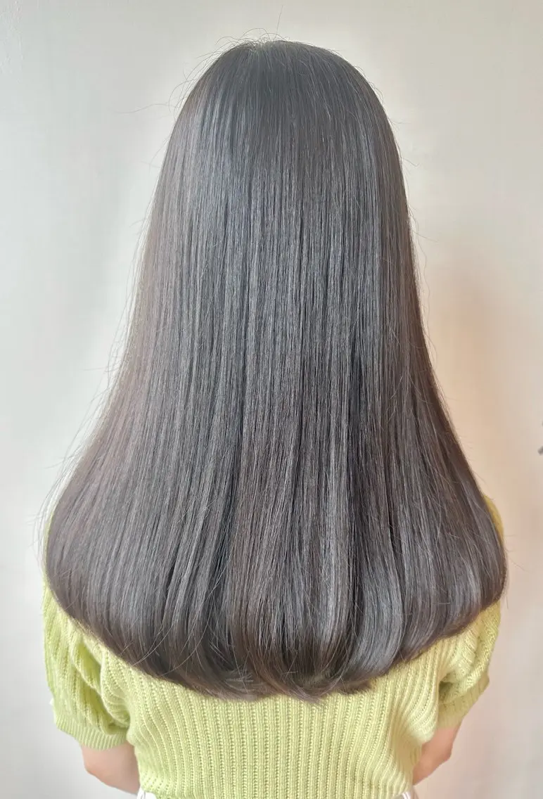ロング カラー 透明感カラー オレンジ Lantana 未南海のヘアスタイル