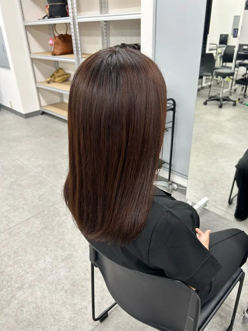 ロング カラー ヘアアレンジ メンズ ヘアカラー トリートメント さくら🍒 暖色カラー/髪質改善のヘアスタイル