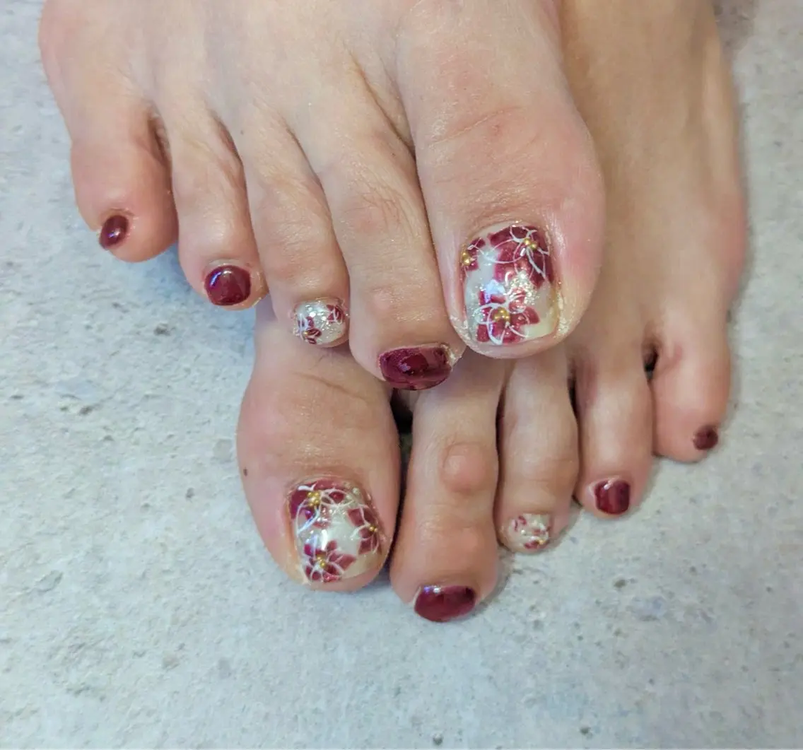 ネイル フットネイル ニュアンスネイル COCO Nail　光が丘駅近のネイルデザイン