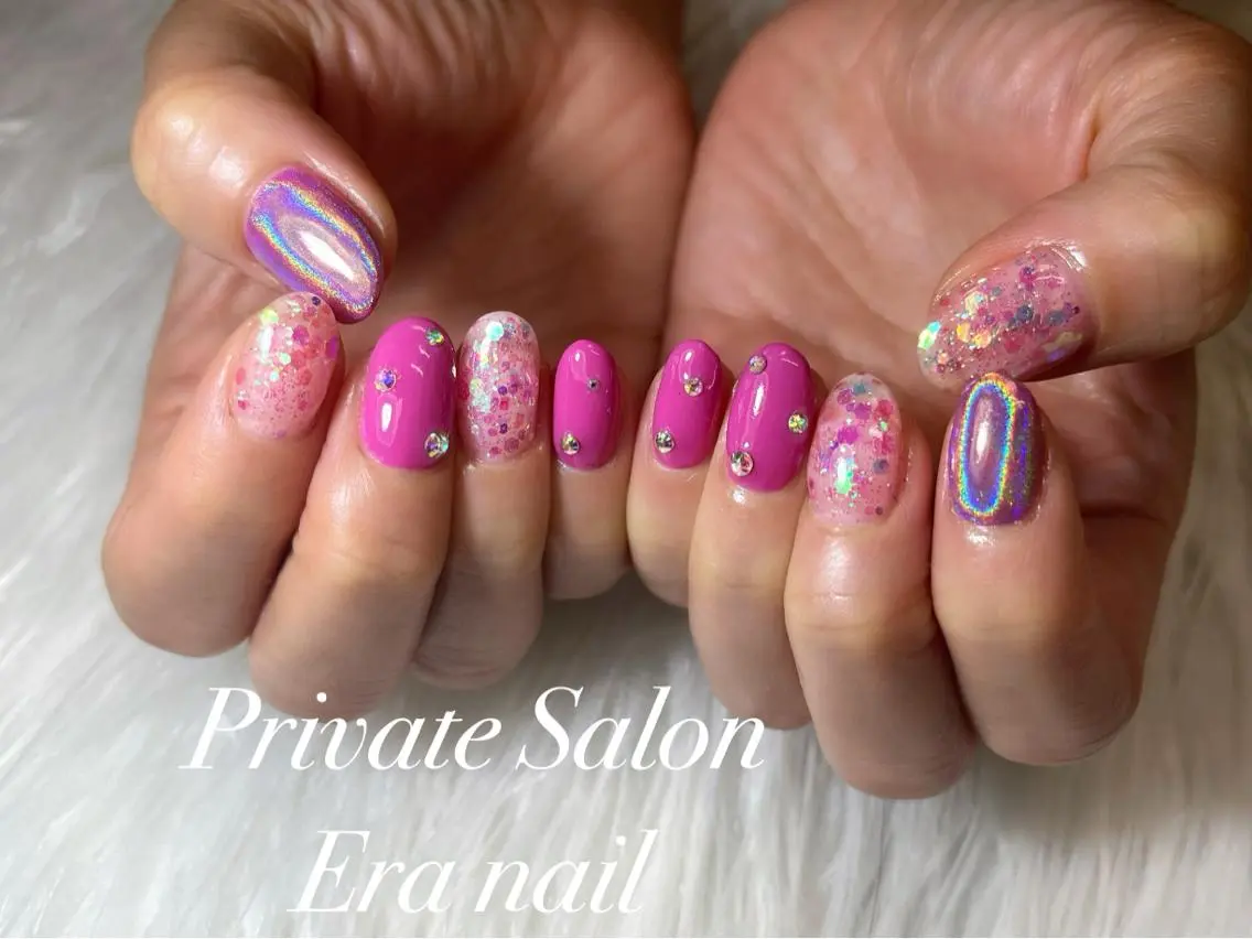ネイル ワンカラーネイル ハンドネイル Era nailのネイルデザイン