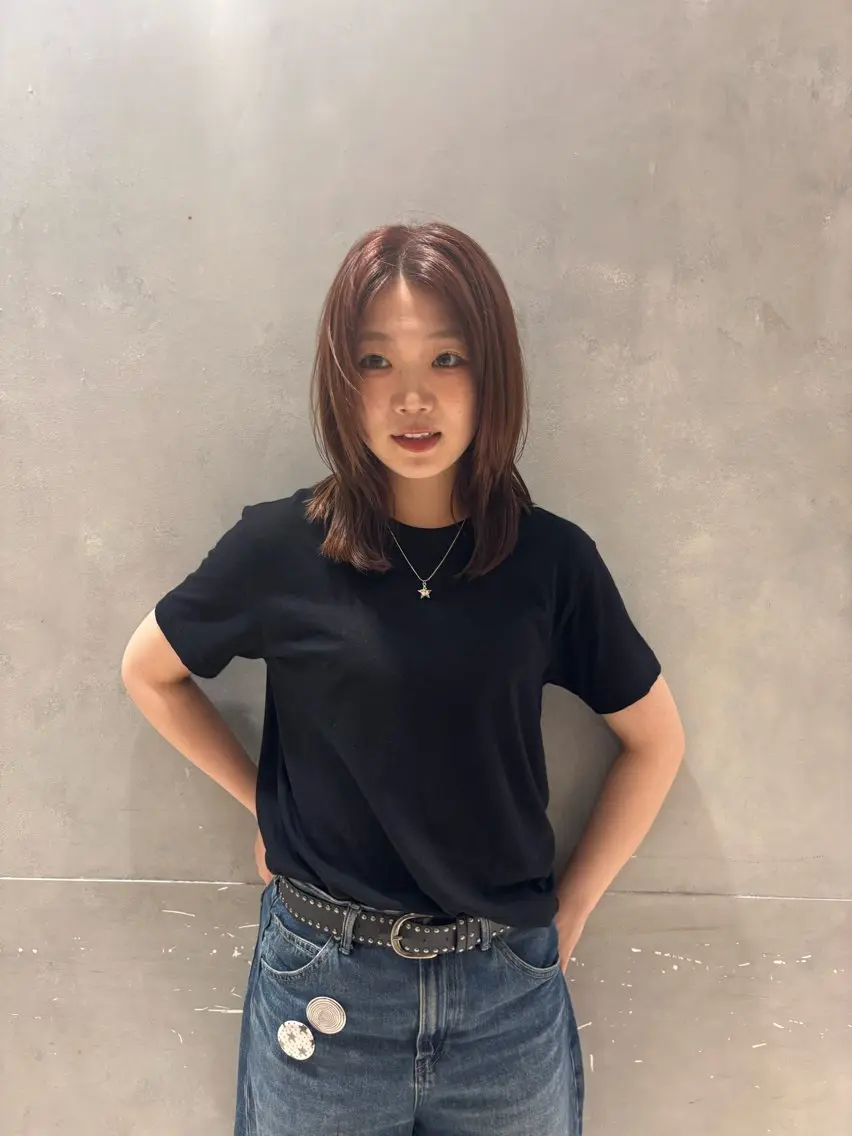 ミディアム ハイトーン/ボブ RIN🌐のヘアスタイル