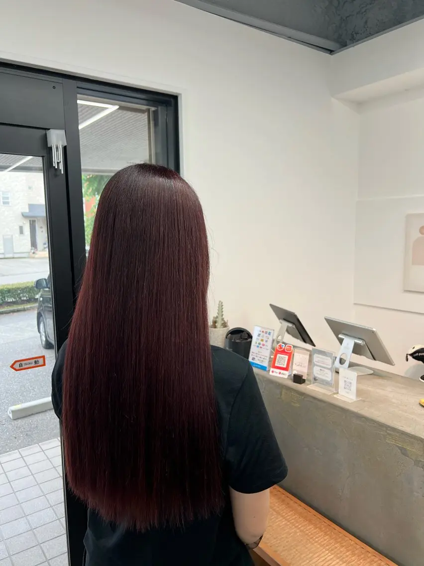 ロング 前 侃太のヘアスタイル
