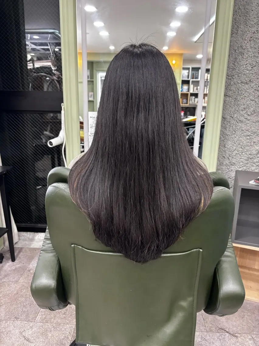 ロング レイヤーカット 韓国スタイル Akiraのヘアスタイル