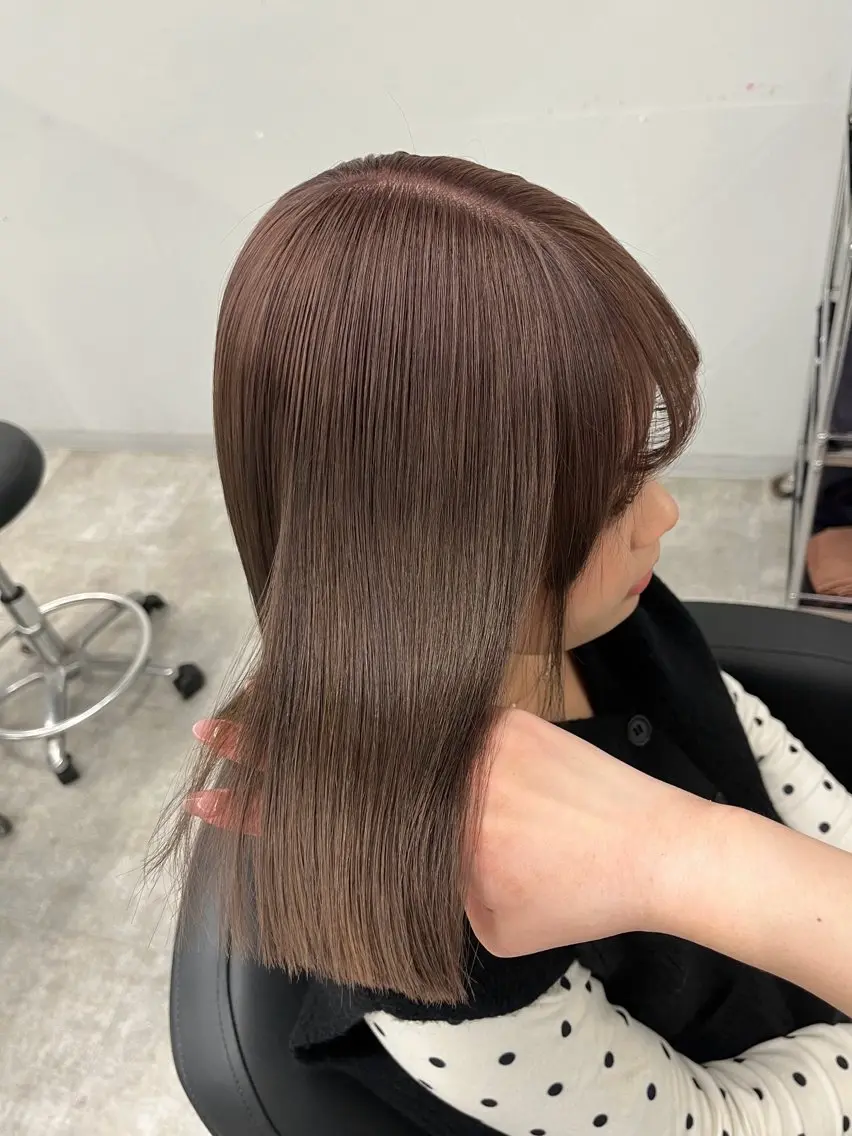 セミロング ミルクティー /asumi♡のヘアスタイル