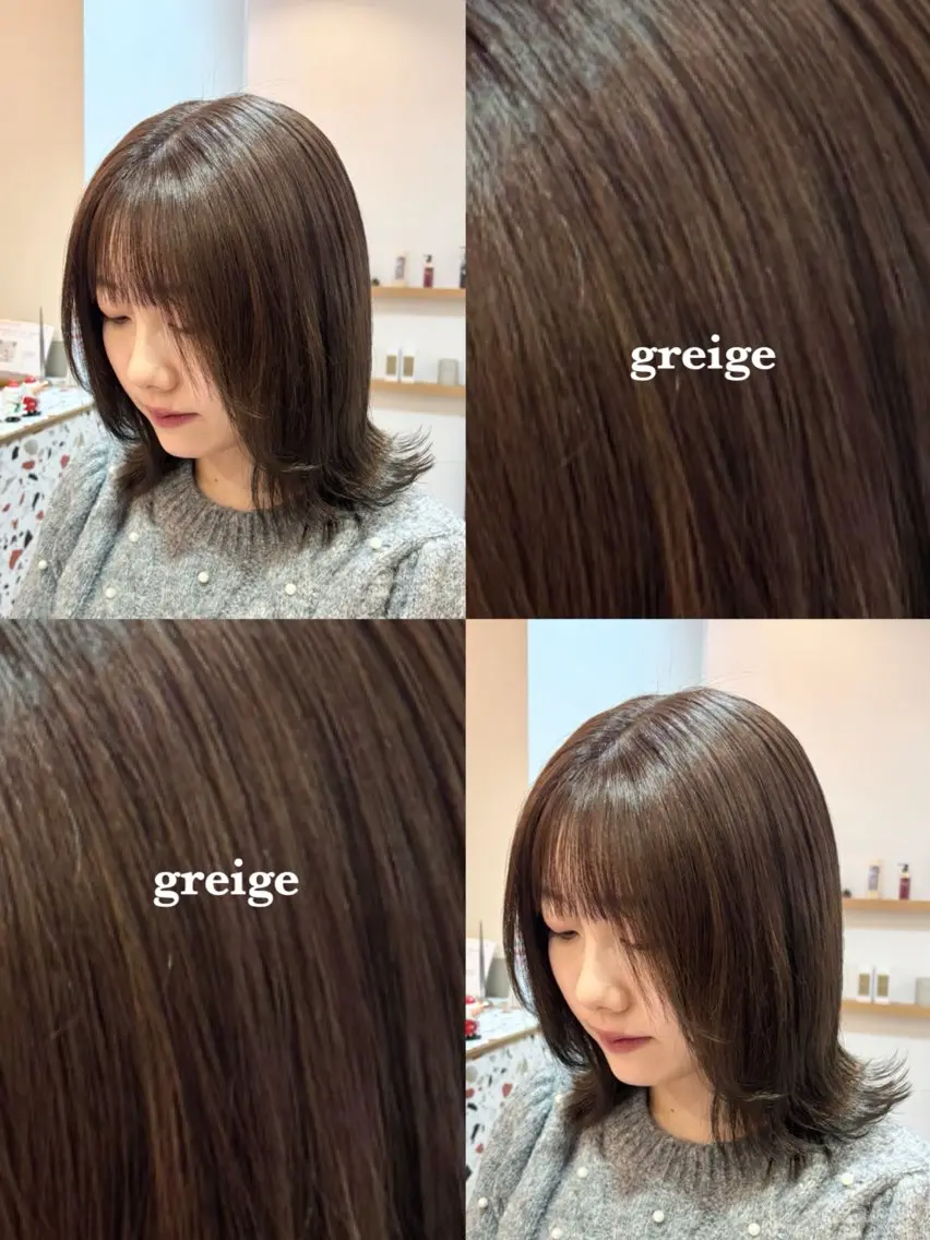 ミディアム 透明感カラー🤎/ ツヤカラー/さくらのヘアスタイル