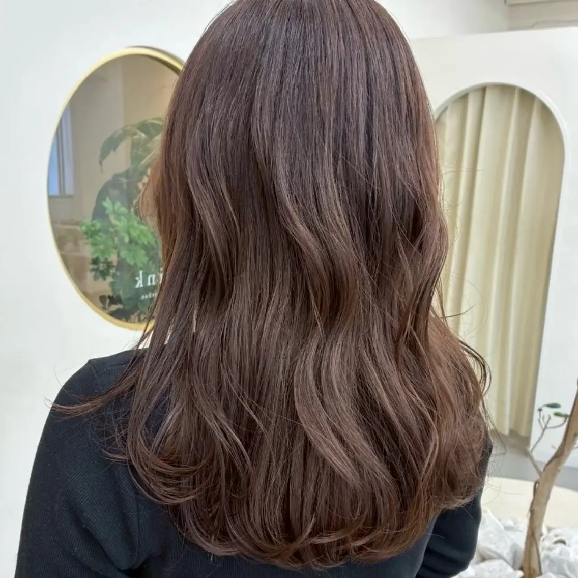 ロング カラー ベージュカラー カット ヘアカラー トリートメント 名駅/透明感カラー/ 艶髪/hinanoのヘアスタイル