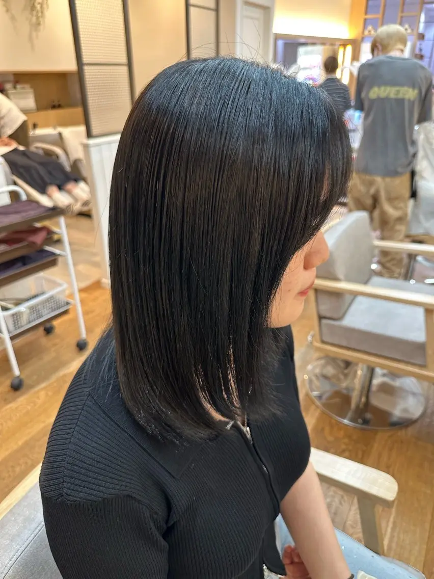 ミディアム カラー 透明感カラー グレージュ ヘアカラー ナチュラルカラー✨ SHINYAのヘアスタイル