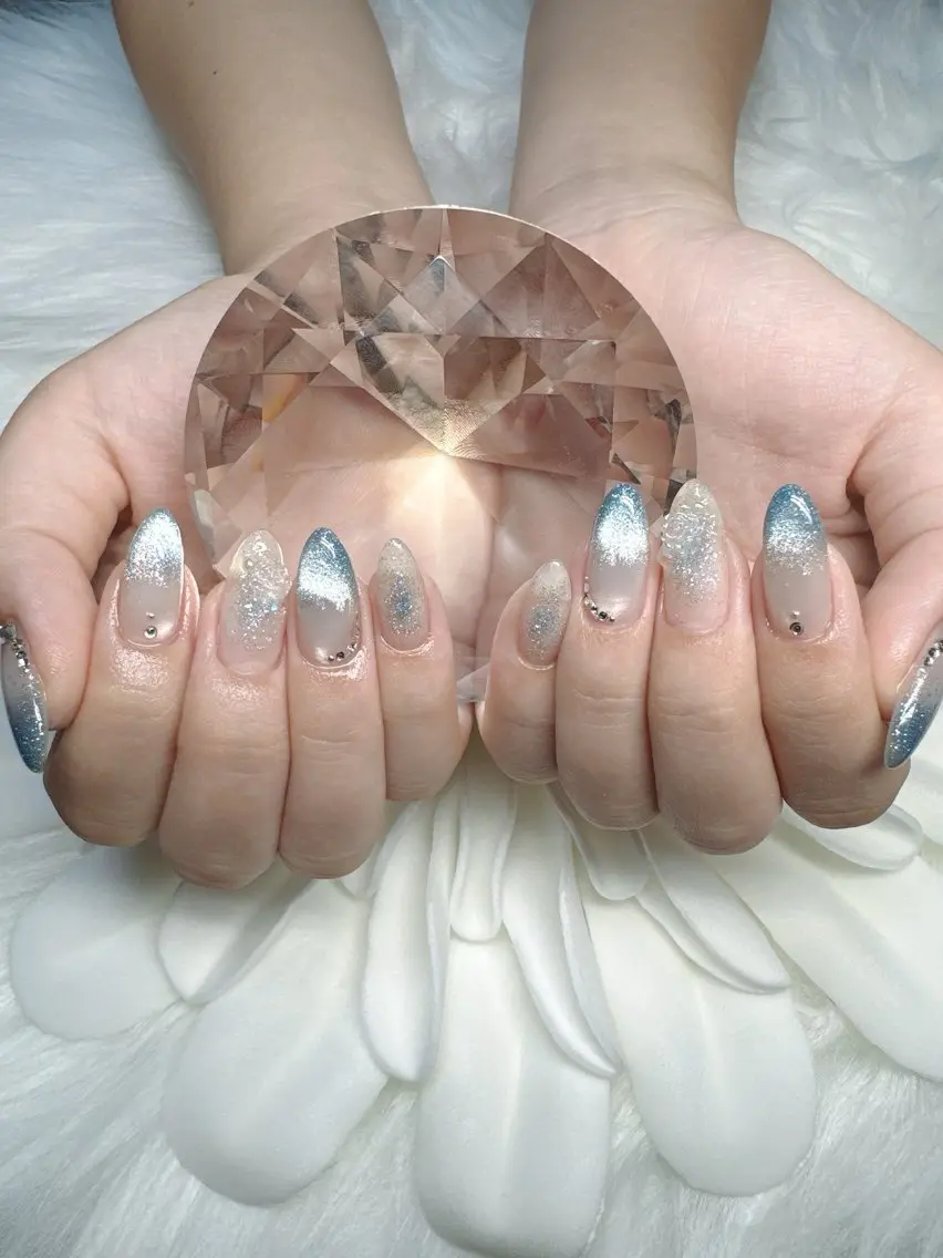 ネイル チークネイル フラッシュネイル ジェルネイル dD.nails 杉戸町ネイルのネイルデザイン