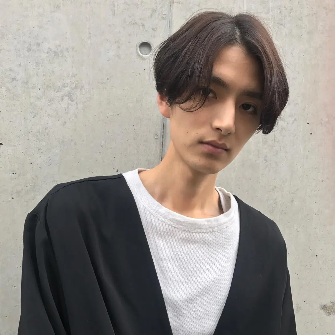 ミディアム メンズ 住本 大明のヘアスタイル