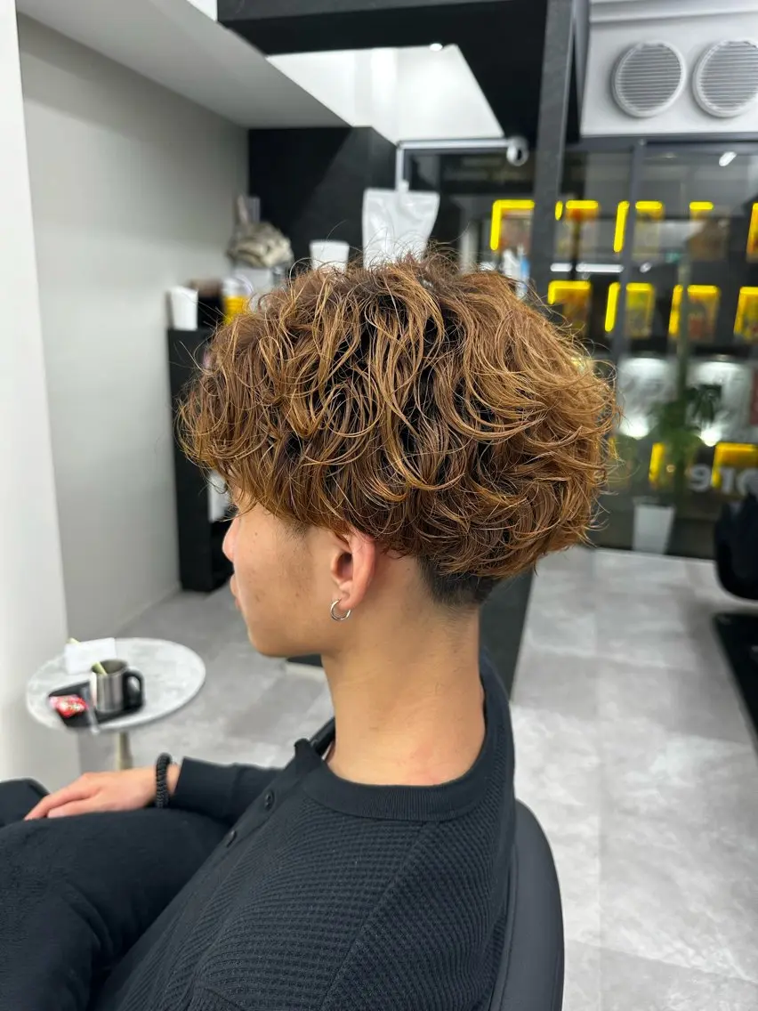 パーマ メンズ カット パーマ 【メンズ特化美容師】 Toma🎯のヘアスタイル