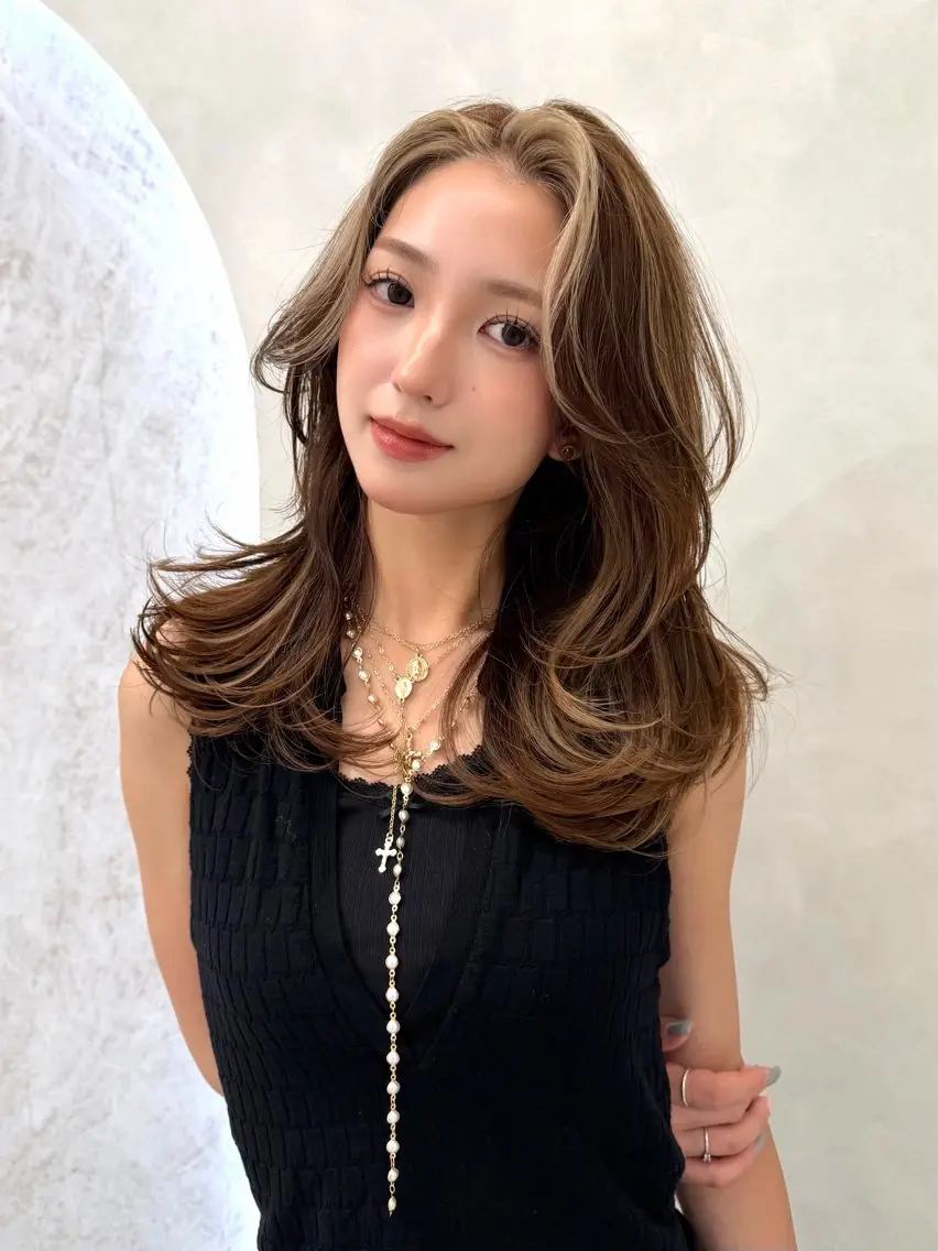 ロング カラー ハイライトカラー 外国人風カラー ハイライト レイヤーカット ヘアカラー ✨ハイライト/海外 ヘア/Ryoto✨のヘアスタイル