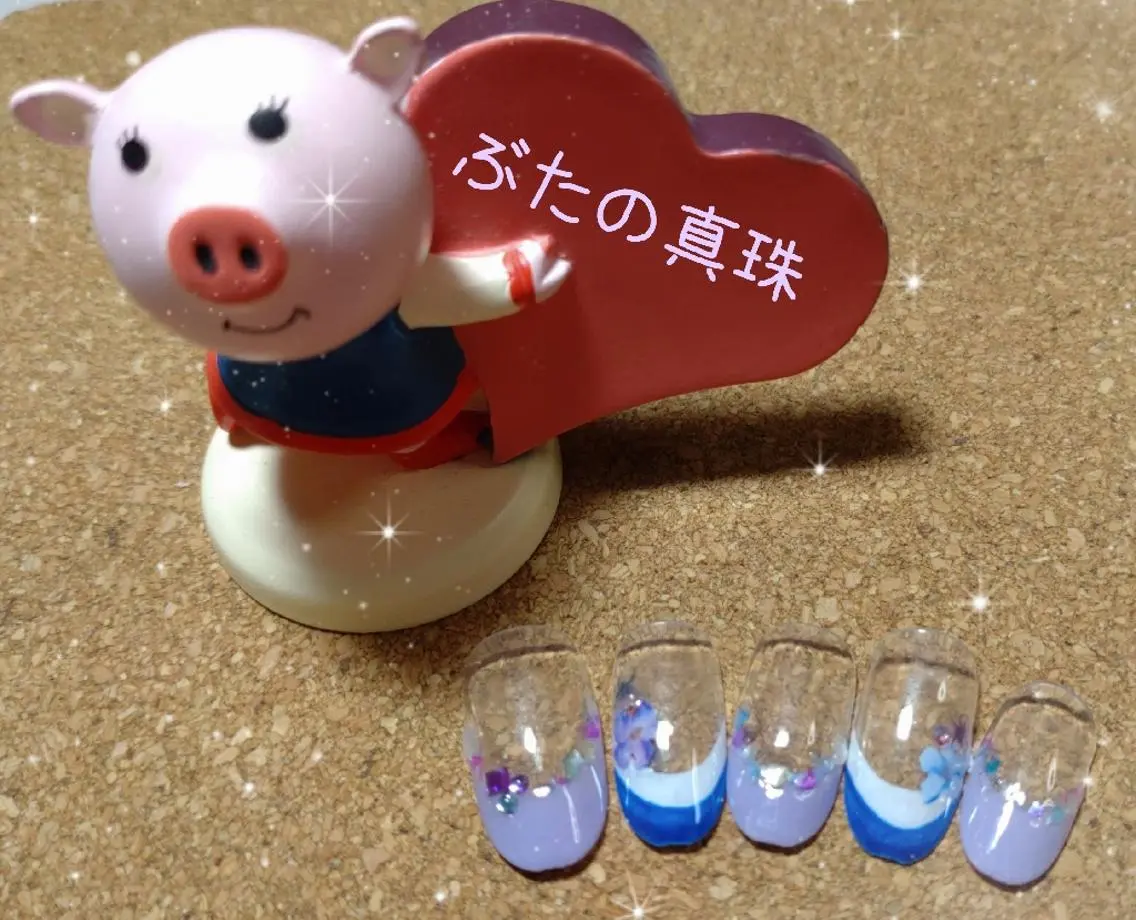 ネイル フレンチネイル ハンドネイル 林 珠里のネイルデザイン