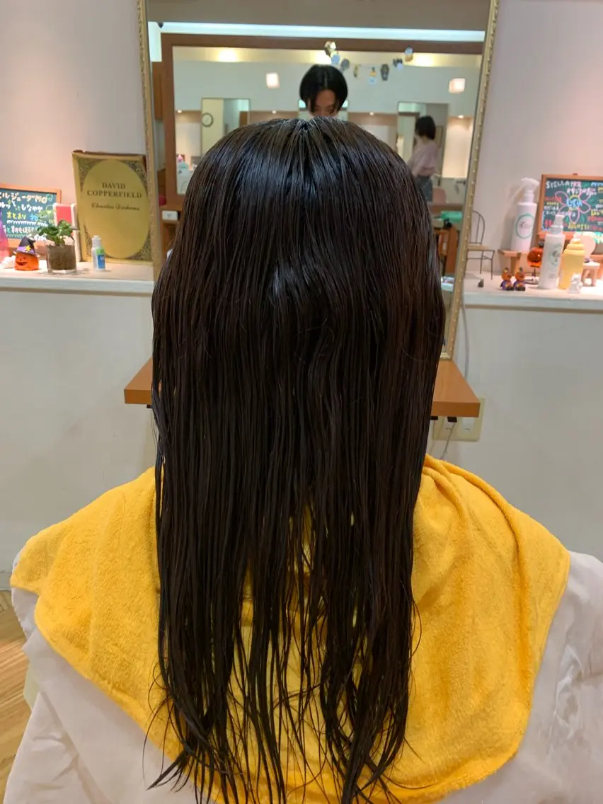 ロング カット 縮毛矯正 トリートメント 菊田将成 /髪質改善縮毛矯正のヘアスタイル