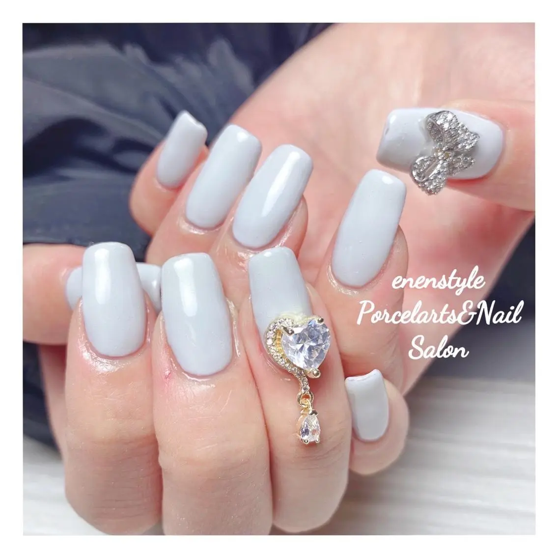 ミディアム ネイル 🐾enen style 🐾のネイルデザイン