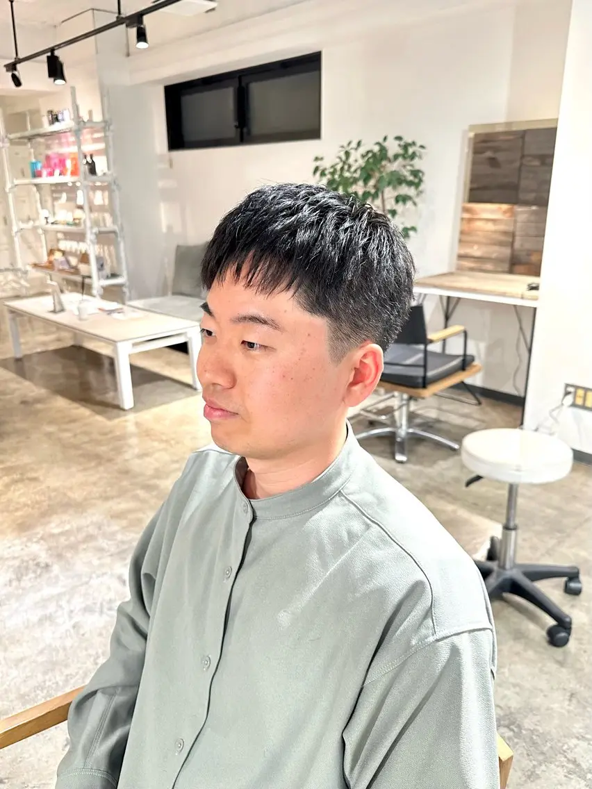 メンズ フェードカット メンズパーマ メンズショート 刈り上げ カット 骨格補正施術/メンズ 専門美容師/YUYAのヘアスタイル