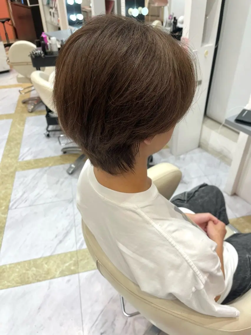 カラー ヘアカラー 福原 なのはのヘアスタイル