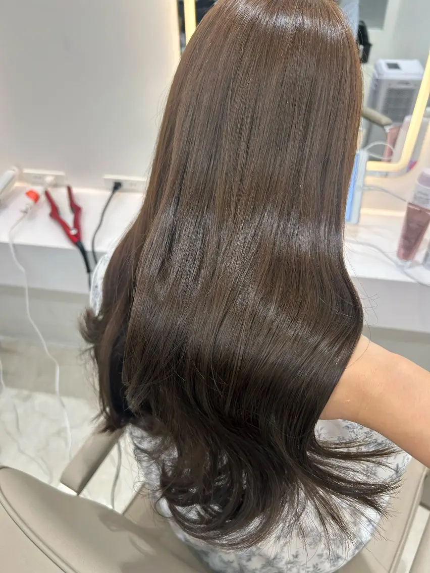 ロング カラー カット ヘアカラー トリートメント ダブルカラー髪質改善 /Annaのヘアスタイル