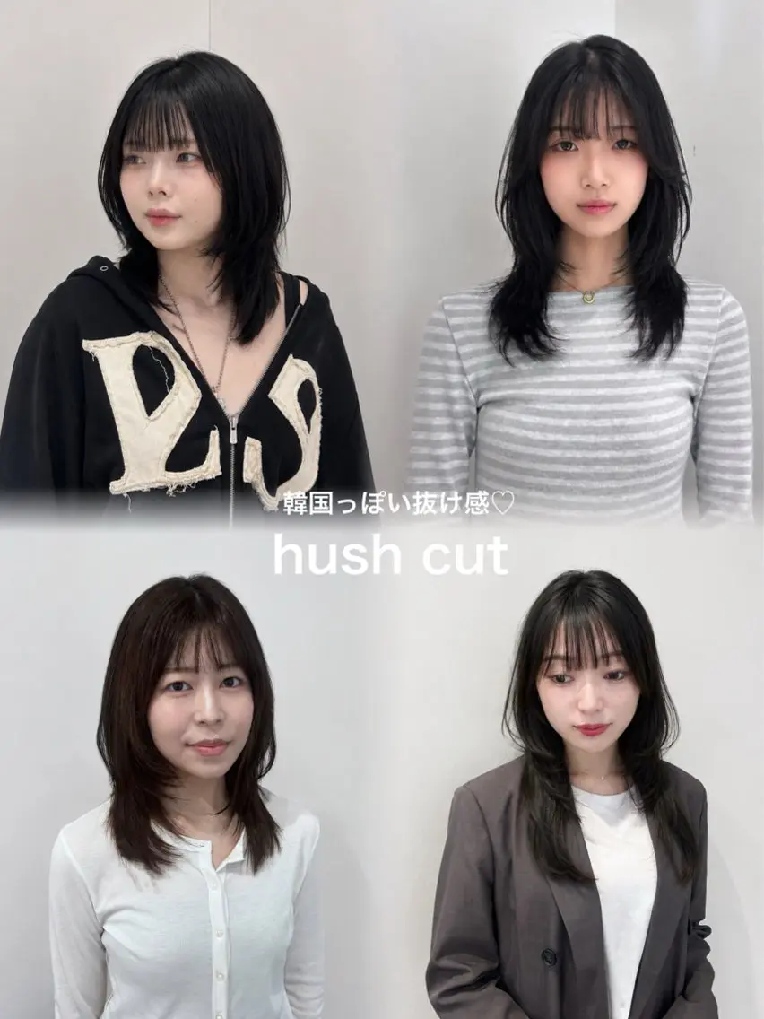 ミディアム カラー カット ヘアカラー トリートメント ブリーチなしWカラー ／レイヤー🎀マリノのヘアスタイル