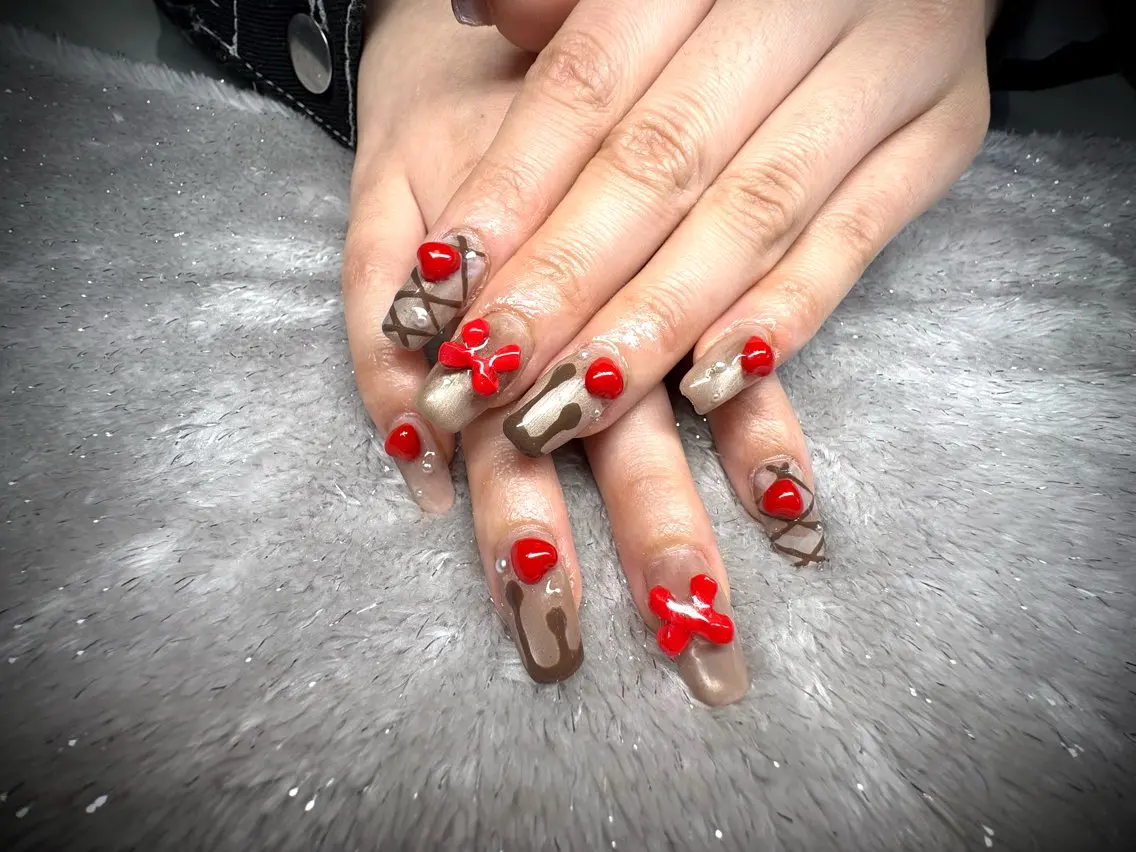 ネイル バレンタイン ハンドネイル nail.s misatoのネイルデザイン