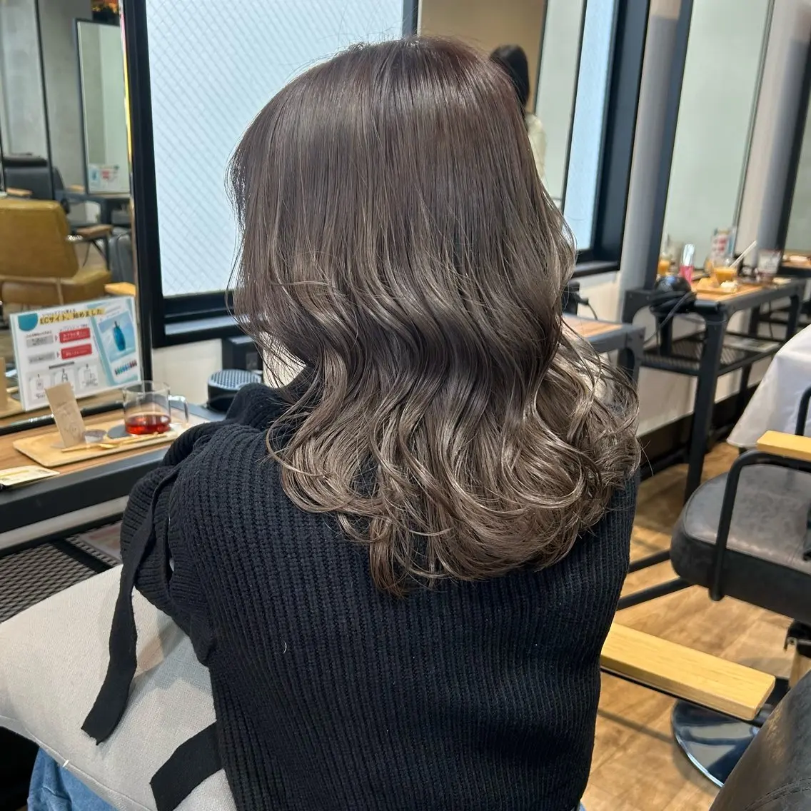 セミロング カラー ヘアカラー トリートメント otoha✳︎ くすみ艶カラーのヘアスタイル