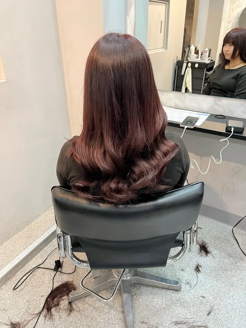 セミロング ボブカット艶髪 矯正濱川響太のヘアスタイル